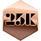 $25K Earned milestone badge